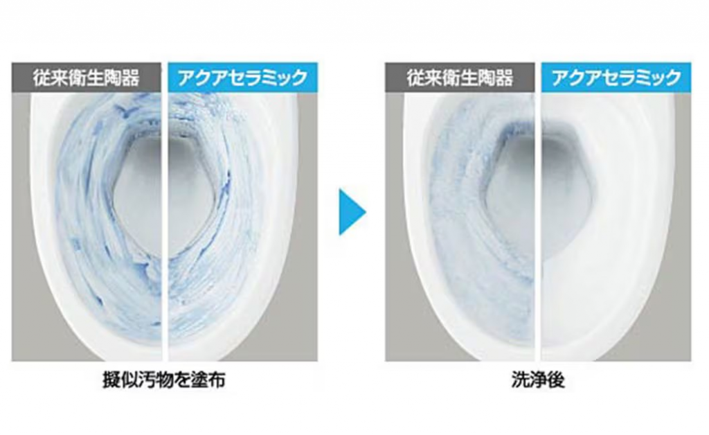 【熊谷市でトイレリフォーム】アクアセラミック・フチレス・リフトアップなど、LIXILのお掃除ラクラク機能まとめ