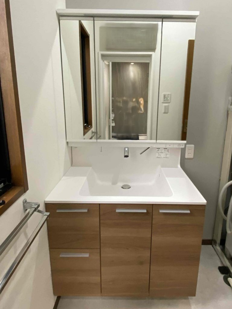 【深谷市】洗面台リフォーム｜LIXILクレヴィですっきり使いやすい洗面空間へ