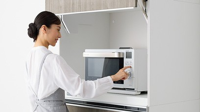 LIXILキッチン収納 家電タワー